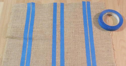 Boutique Burlap Pillows-2-Taping-out-the-Stripes