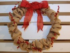 Rustic Holiday Wreath - Finished